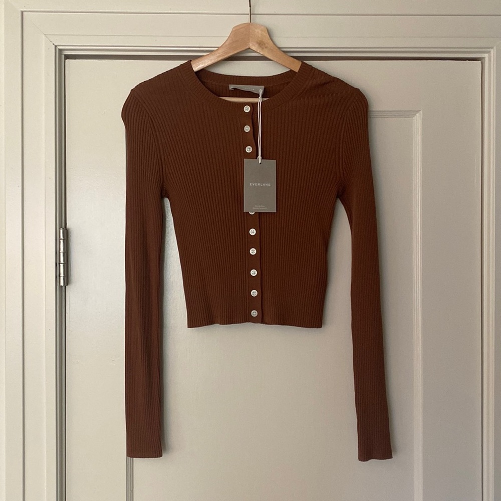 NWT Everlane Rib Cardigan
